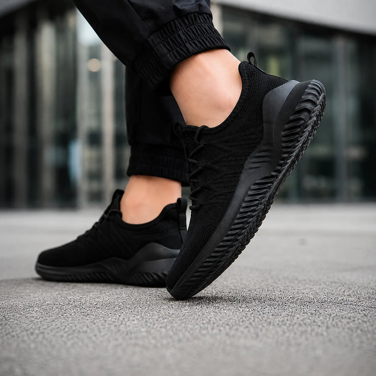 AeroFlex Knit Comfort Sneakers upper detail