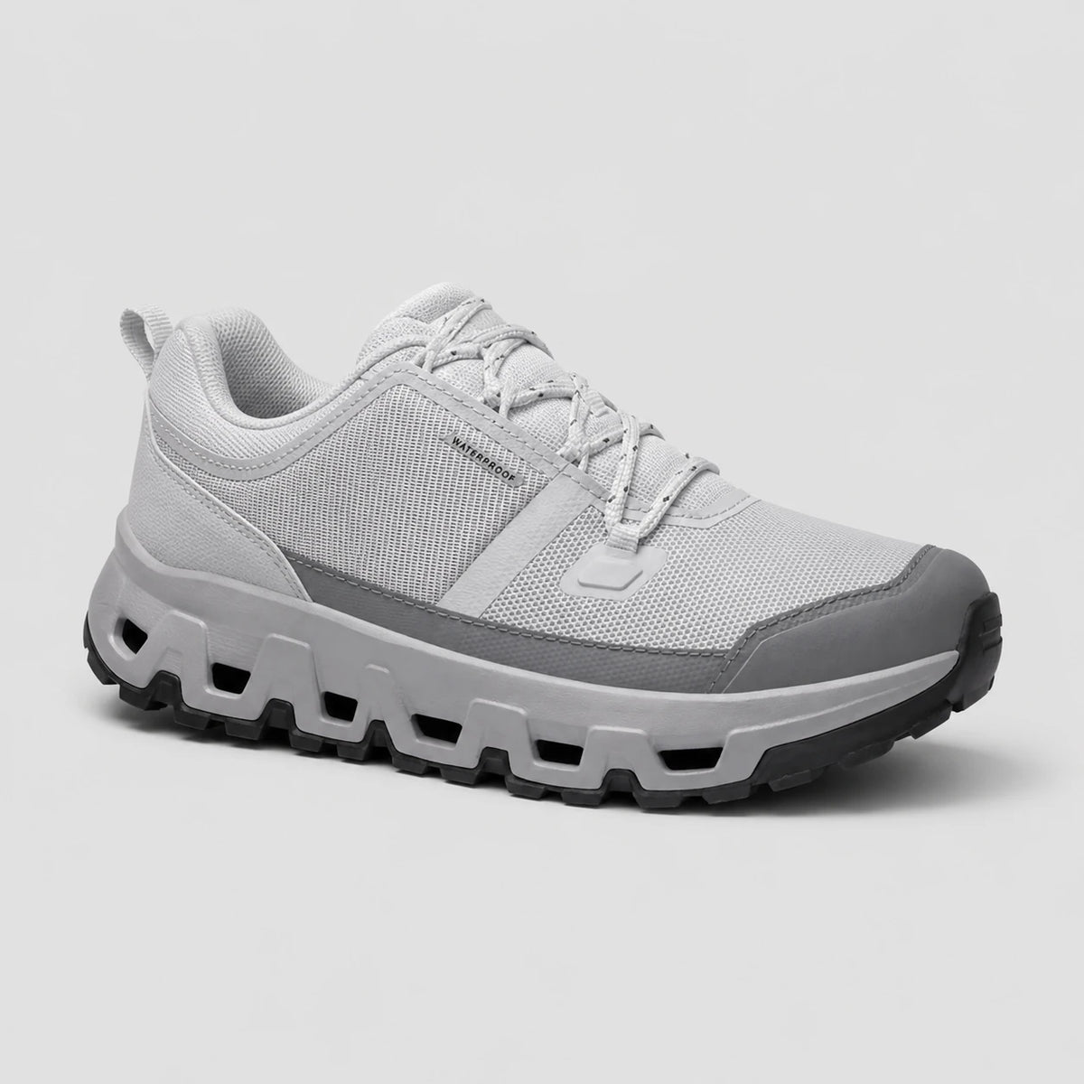 Mid Waterproof walking shoe on a light grey studio background